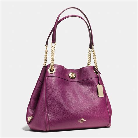 coach turnlock edie shoulder bag